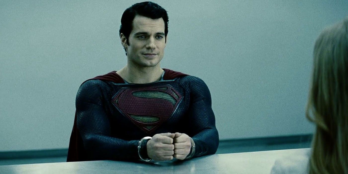 Superman in cuffs