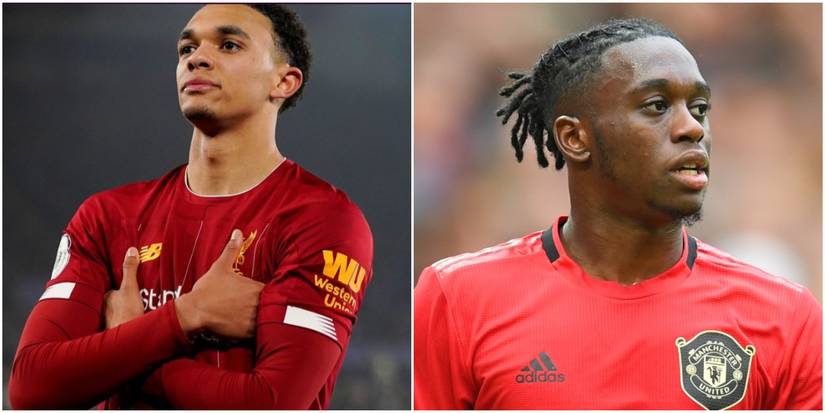 Trent Alexander Arnold and Aaron Wan Bissaka