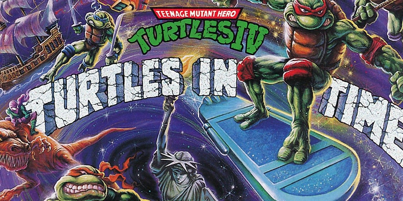 TMNT Turtles in Time PAL version cover Hero Turtles
