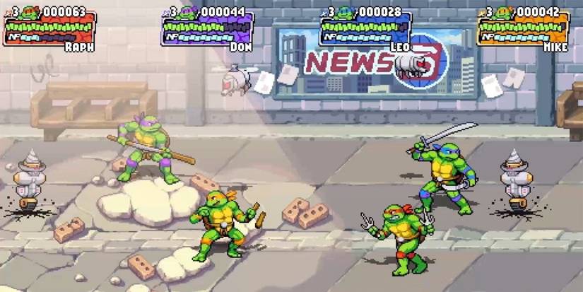 Teenage Mutant Ninja Turtles Shredder's Revenge Robots ability bar