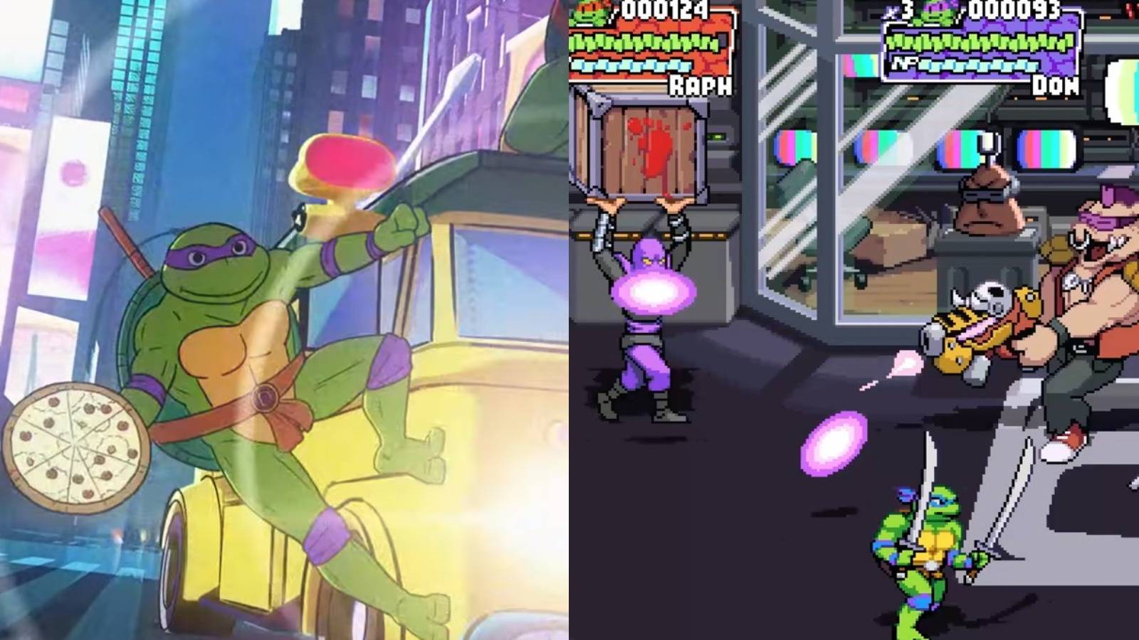 Teenage Mutant Ninja Turtles Shredder's Revenge Trailer Featured split image