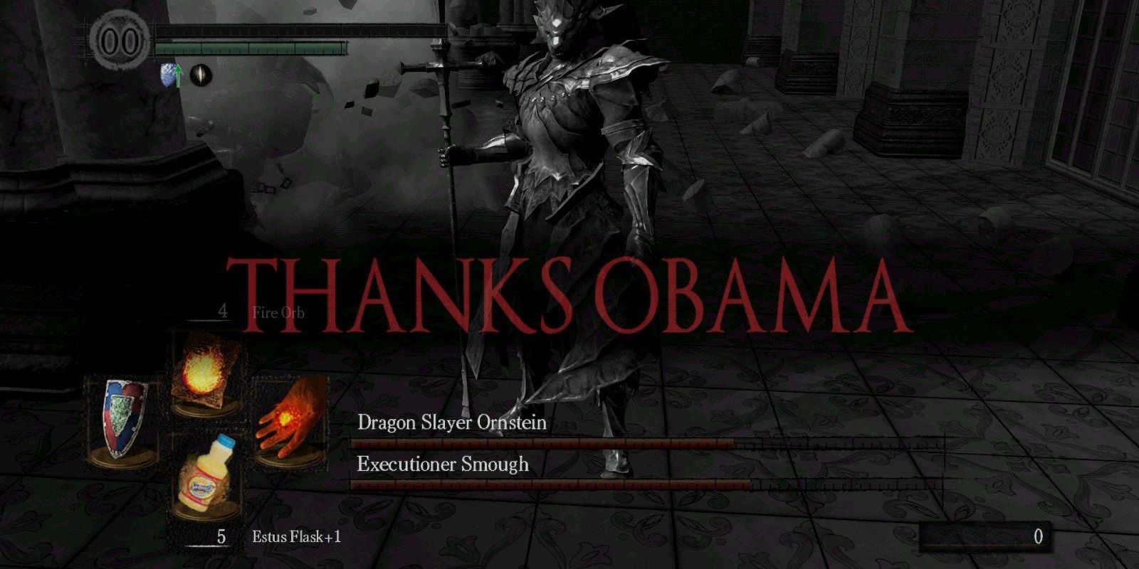 Thanks Obama mod in Dark Souls