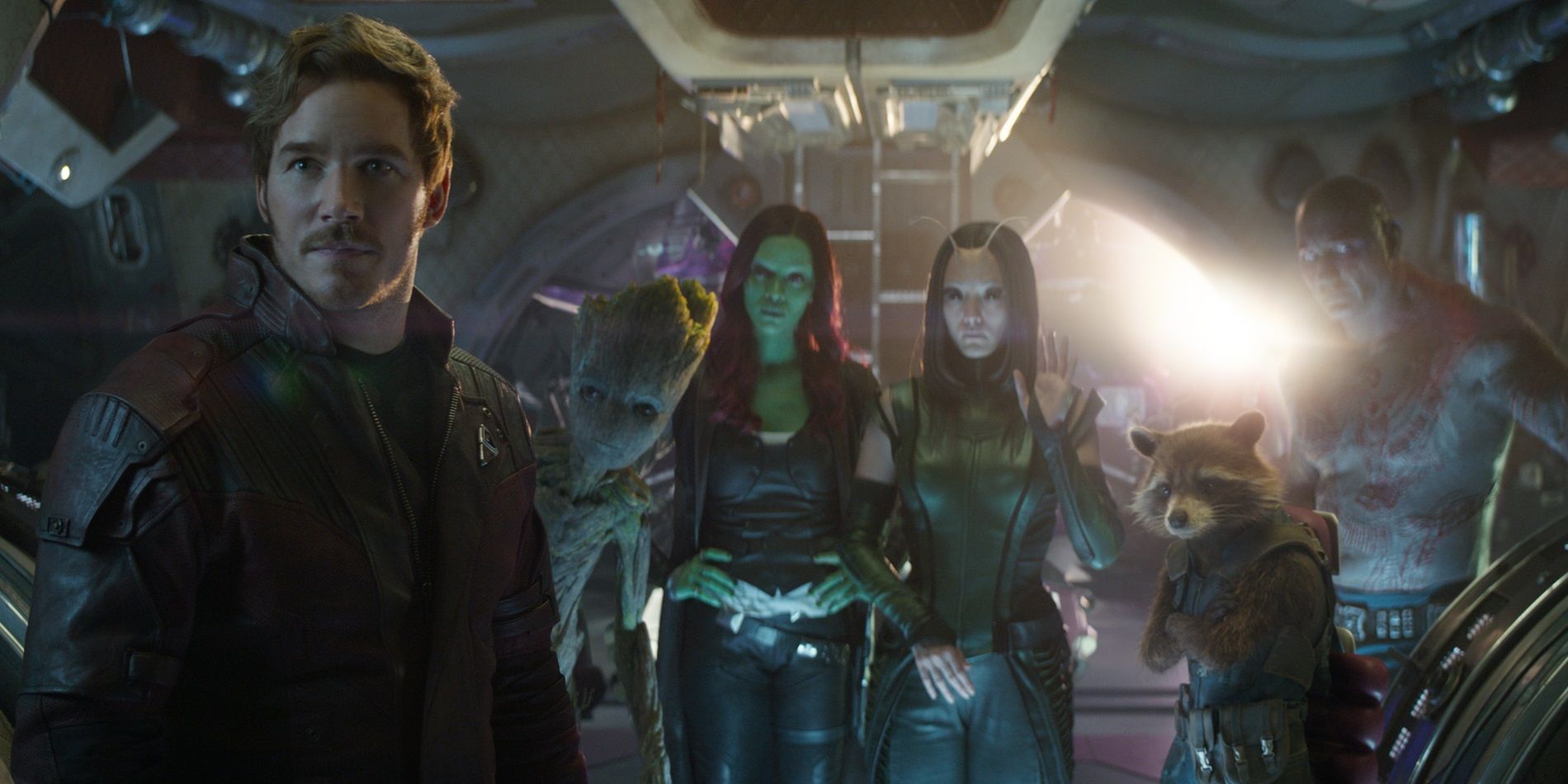 The Guardians of the Galaxy in Avengers Infinity War