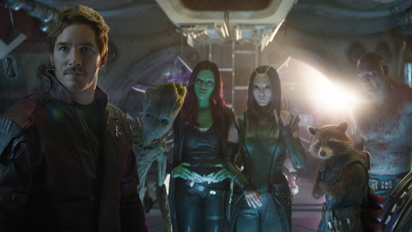 The Guardians of the Galaxy in Avengers Infinity War