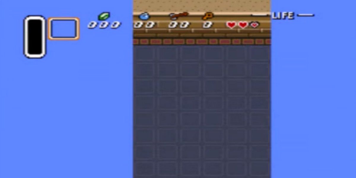 The Legend of Zelda- A Link to the Past A glitched out of bounds screen