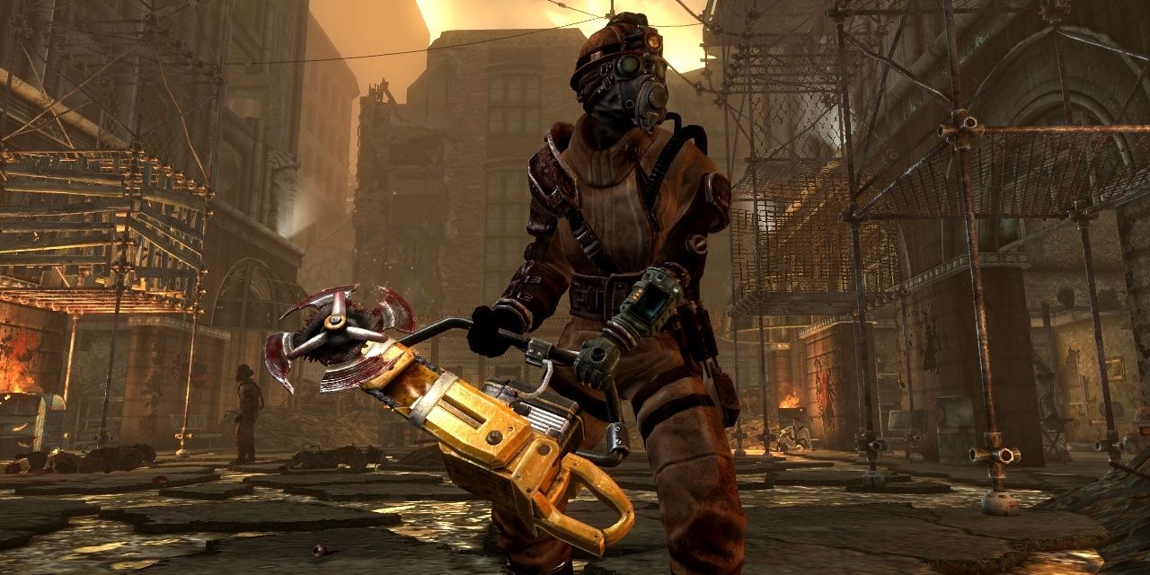 Player Wielding The Man Opener From Fallout 3