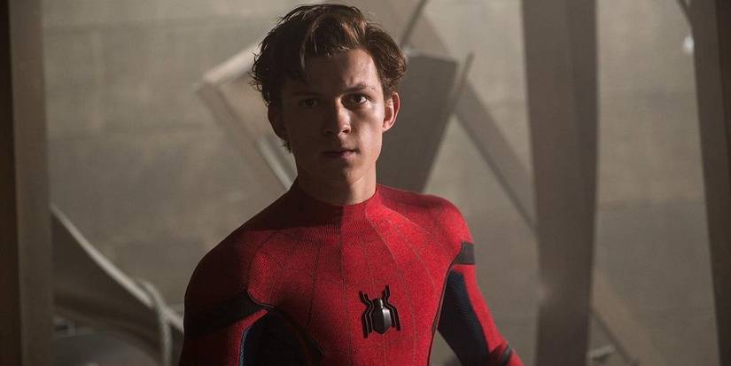Tom Holland as Peter Parker in Spider-Man Homecoming