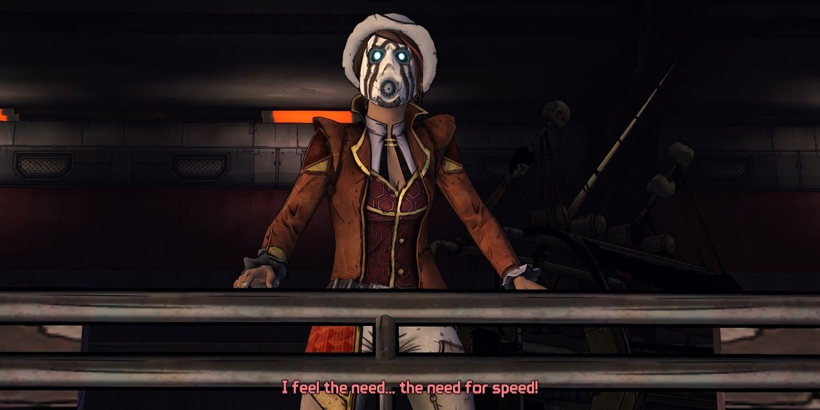 Fiona Wearing A Psycho Mask In Tales From The Borderlands