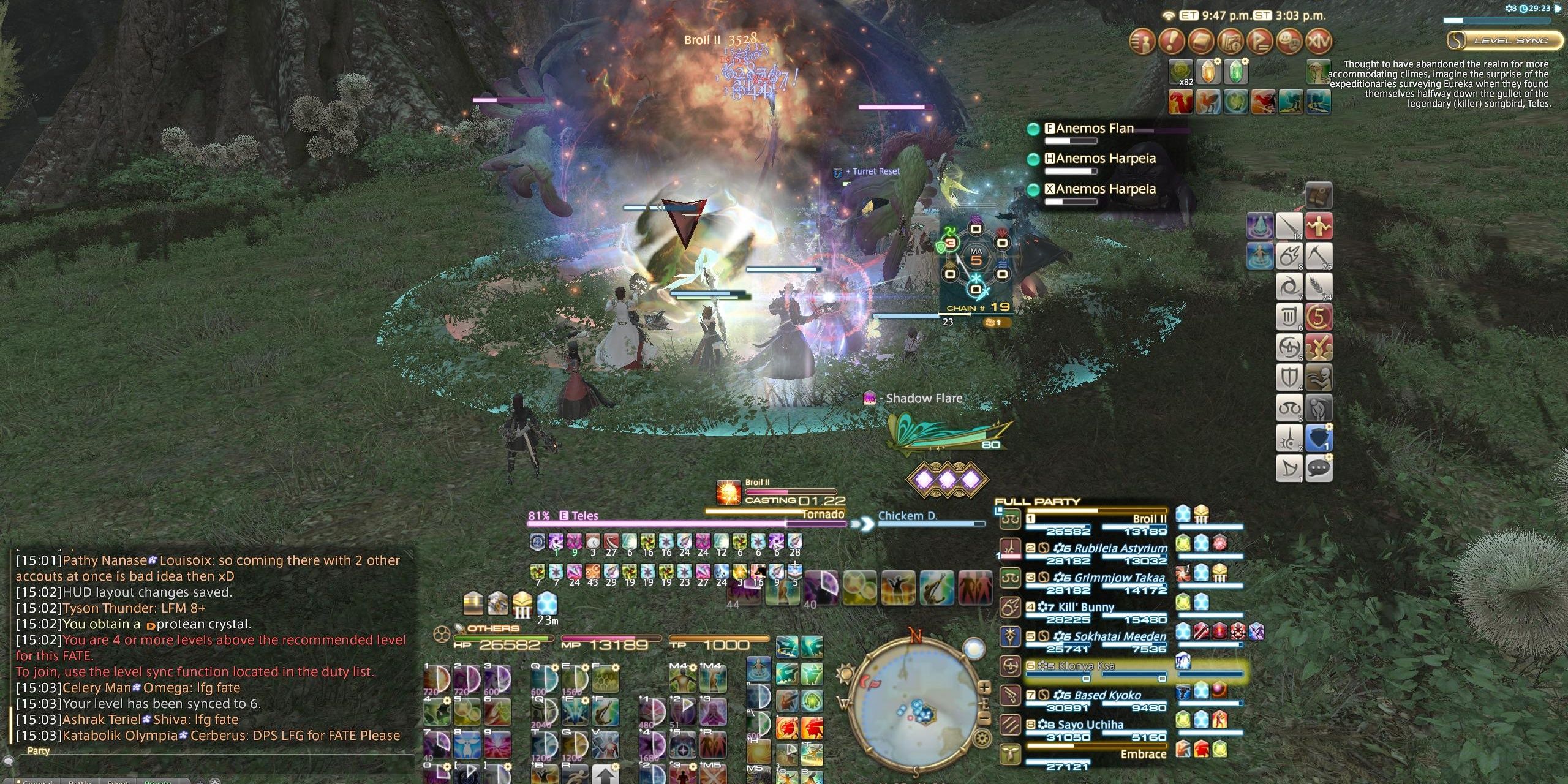 Text-based UI in Final Fantasy XIV