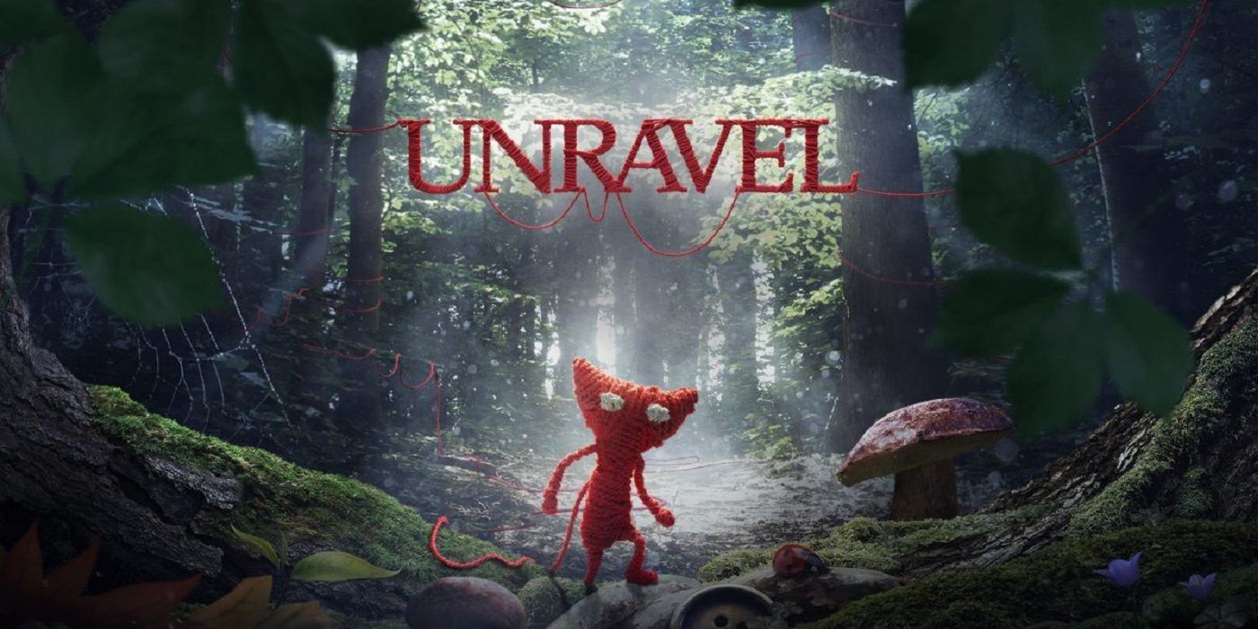 Unravel cover art with title and protagonist