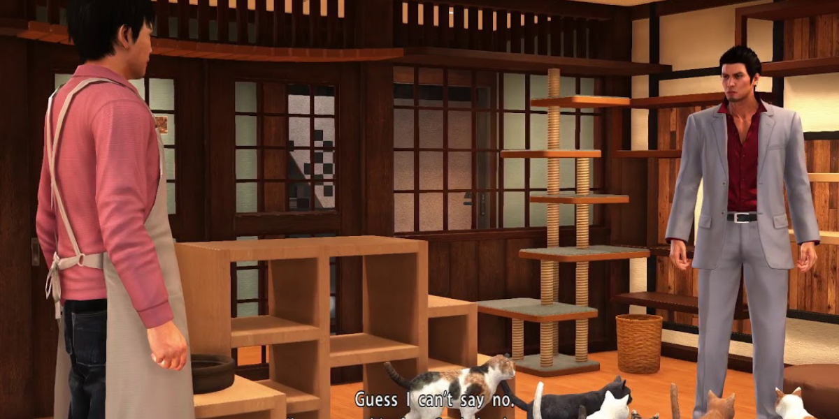 Yakuza 6 Cat Cafe