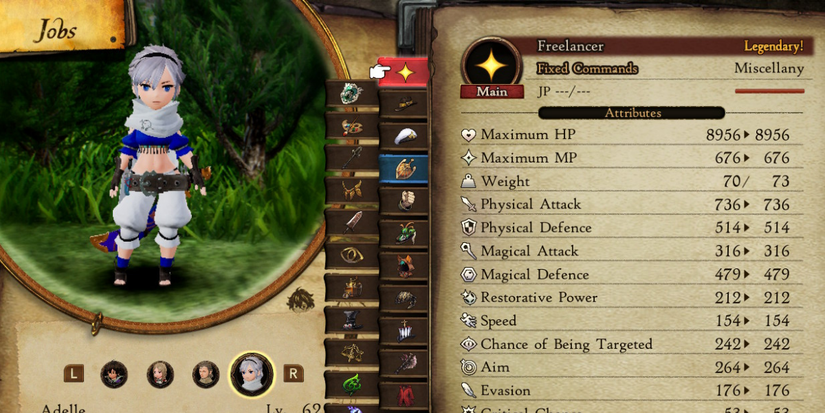 Stats in bravery default