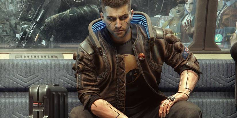 V On The Subway Cyberpunk 2077