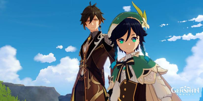Genshin Impact Venti and Zhongli