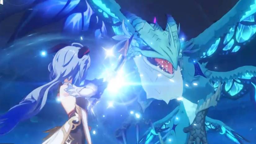 Ganyu against Dvalin