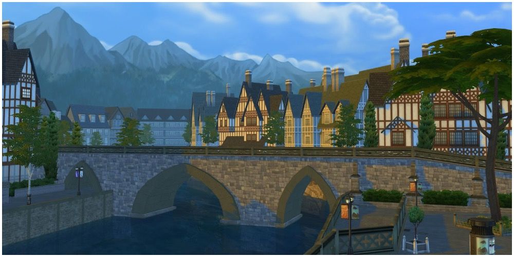 A view of Windenburg from one of the bridges