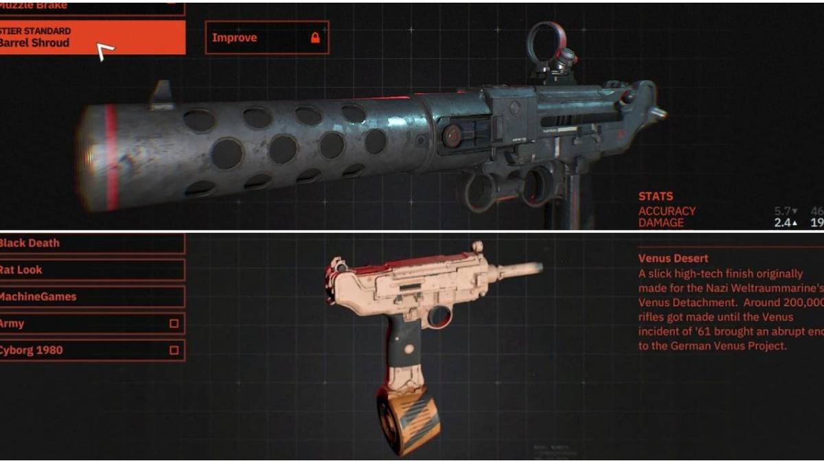 Wolfenstein Youngblood Weapon Upgrades And Skins