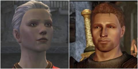Wynne and Alistair in Dragon Age: Origins