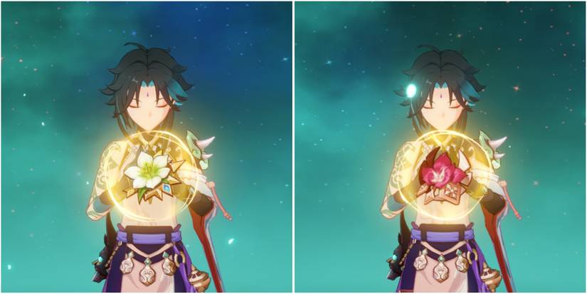 Xiao equipping Gladiator and Viridescent artifact