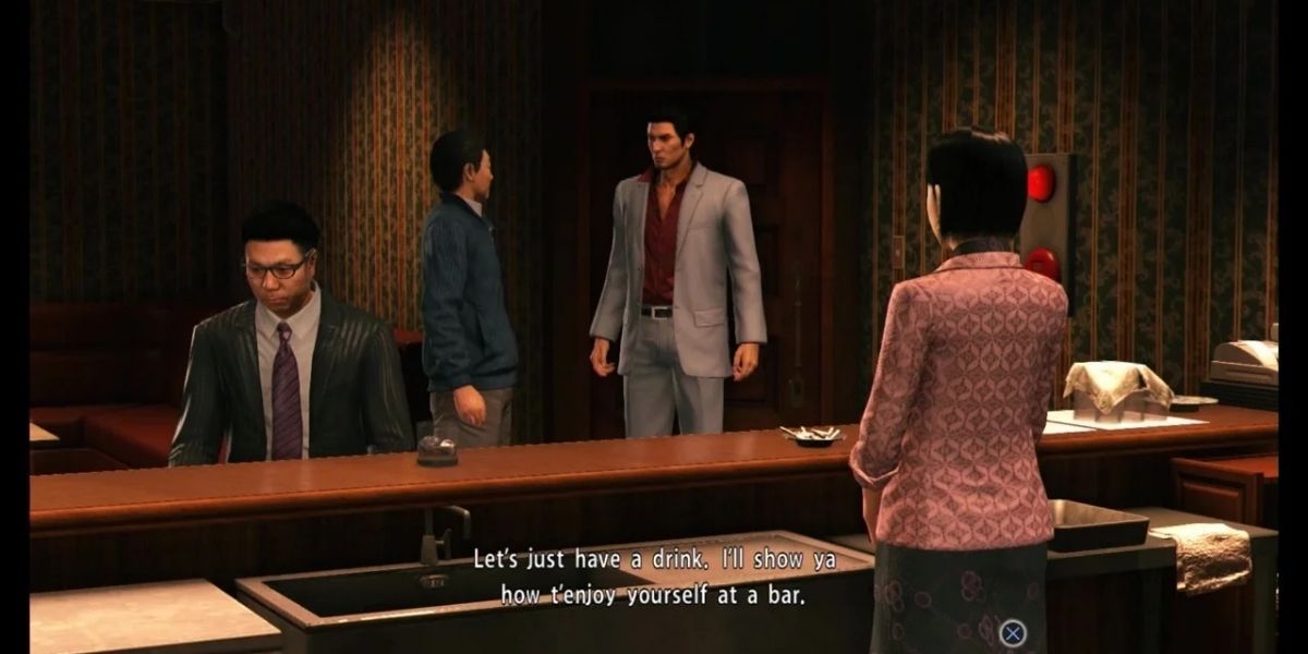 Bar scene from Yakuza 6