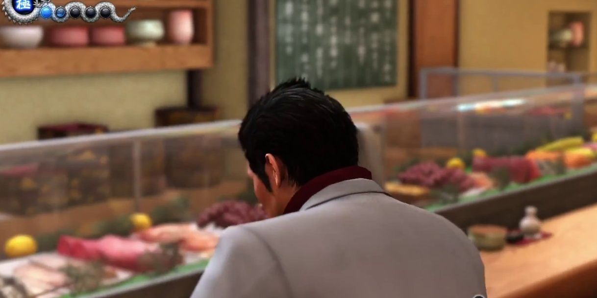 Yakuza 6 Kiryu Eat