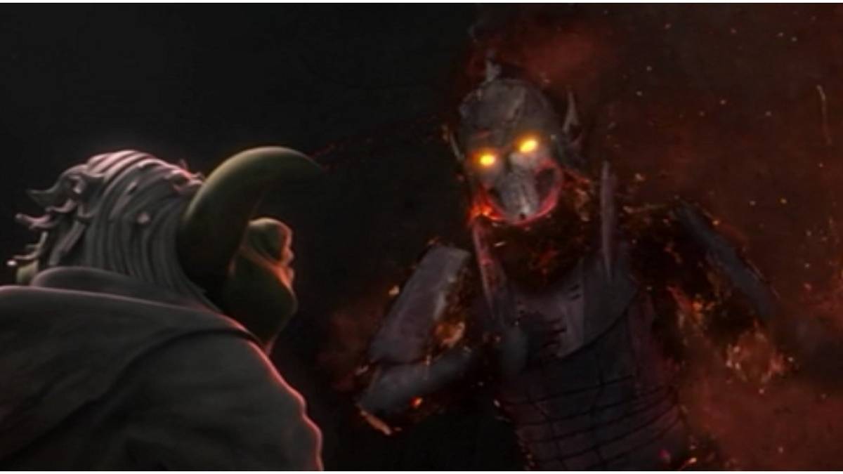 Yoda Speaking The Bane's Force Ghost