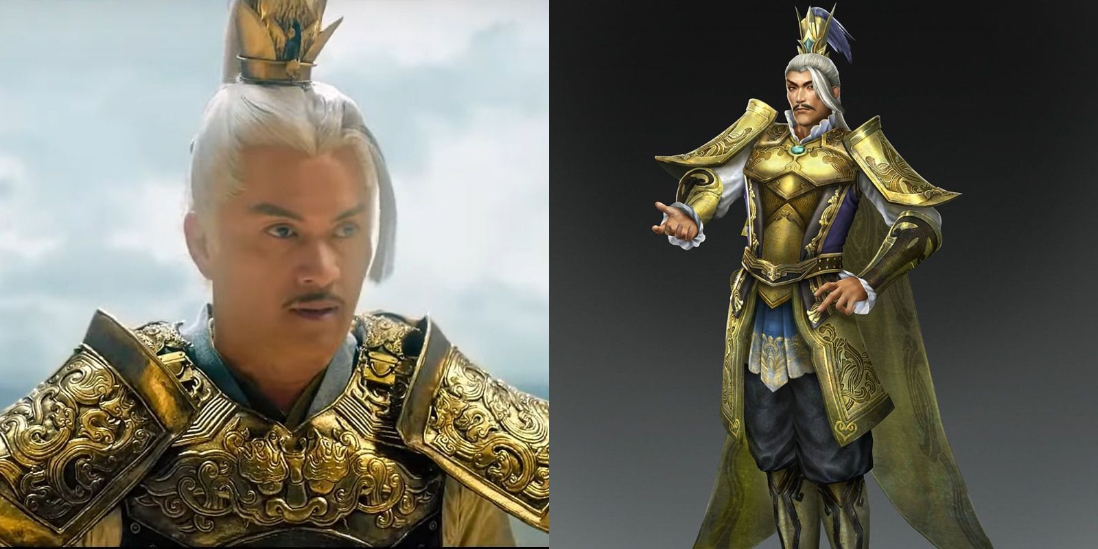 Live Action Yuan Shao and Videogame Yuan Shao