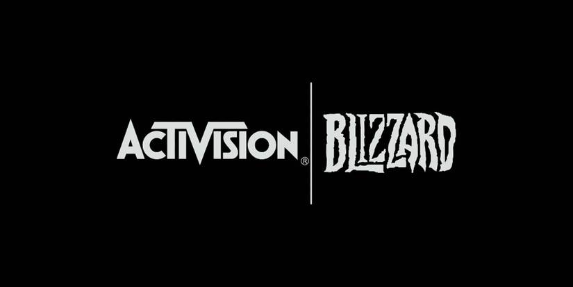 Activision Blizzard logo over black background