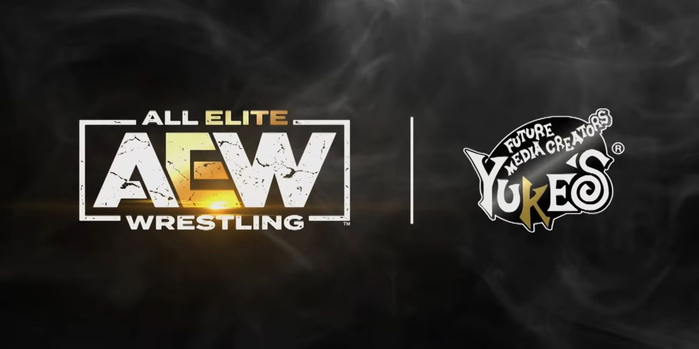 aew and yukes logos side by side
