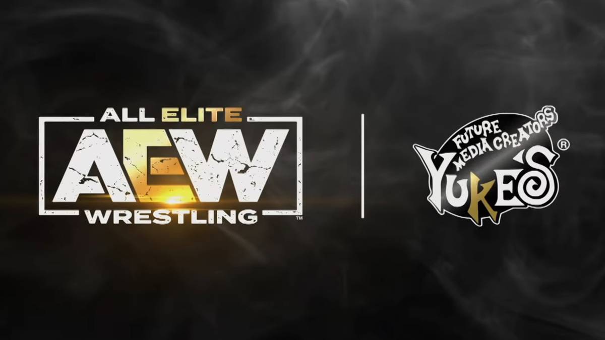 aew and yukes logos side by side