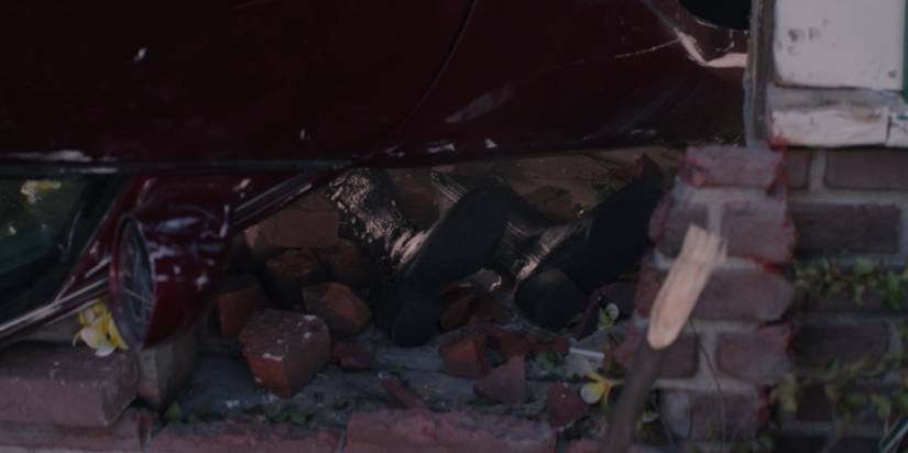 agathas shoes under wandas car in wandavision finale