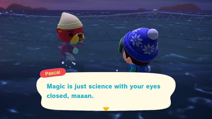 red otter scallop retriever talking