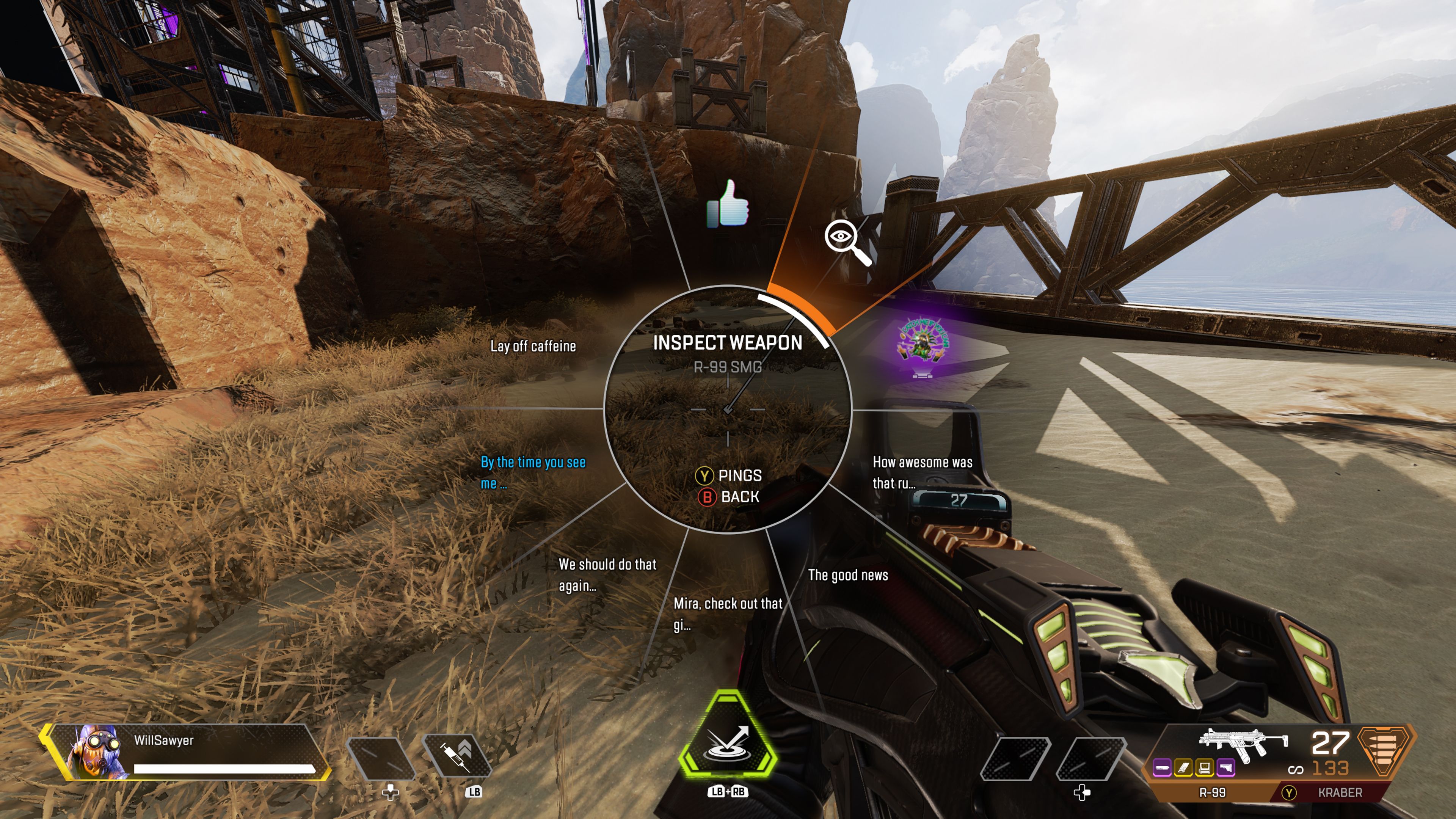 Apex Legends How to Inspect Heirlooms and Weapons