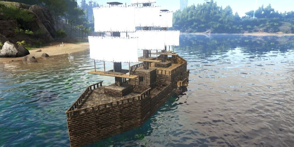 ark picture of boat crafted with sails