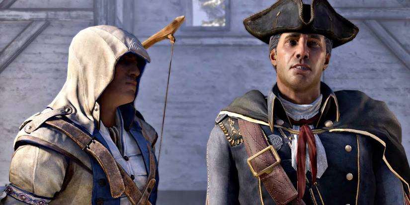 Connor and Haytham in Assassin's Creed 3