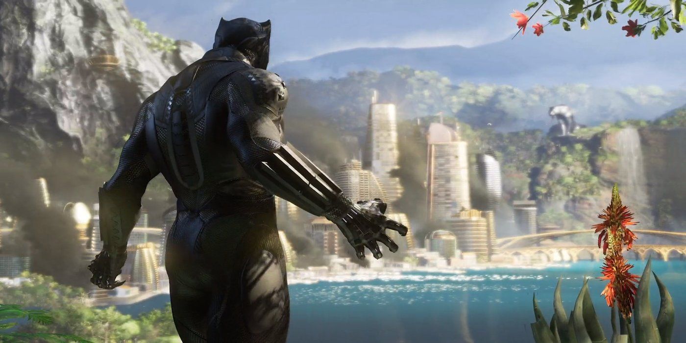 black panther avengers back to camera