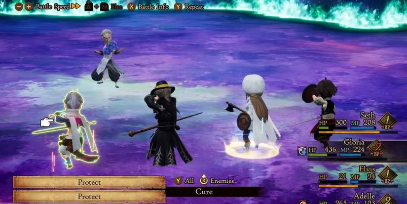 Horten boss fight from Bravely Default 2