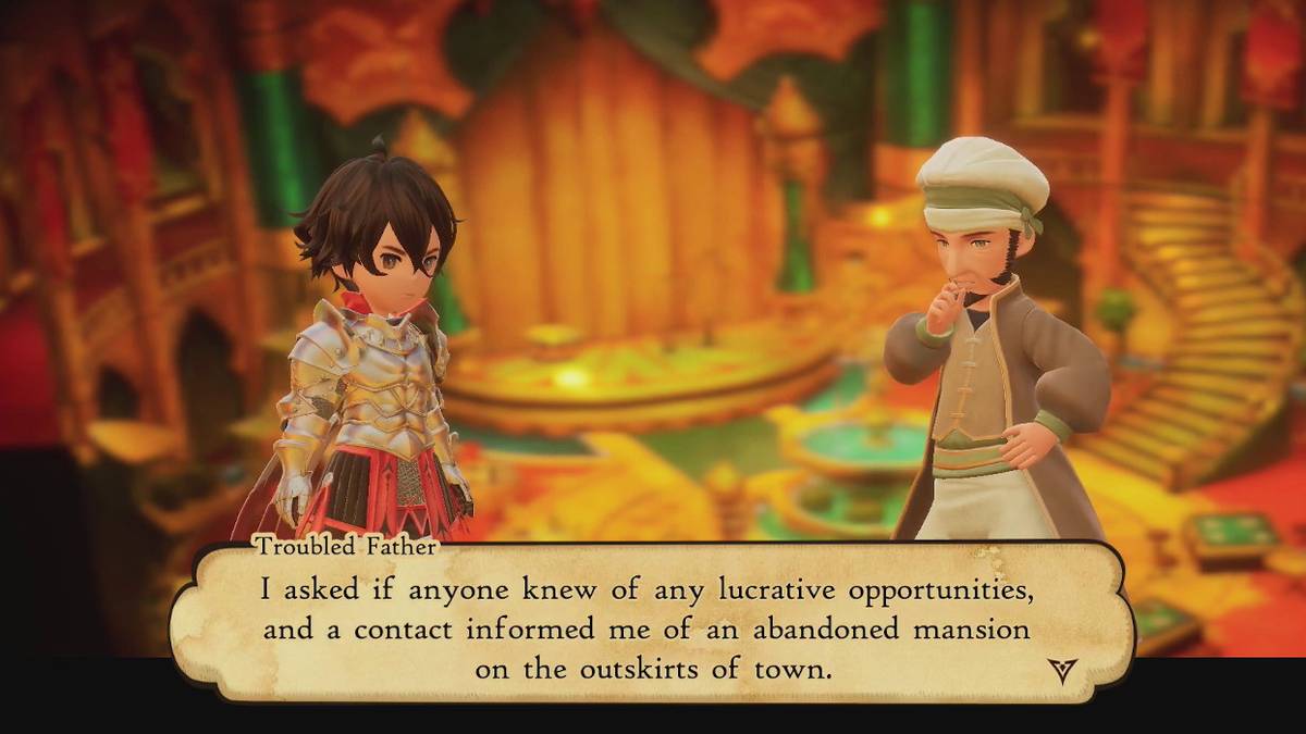 bravely default 2 abandoned mansion