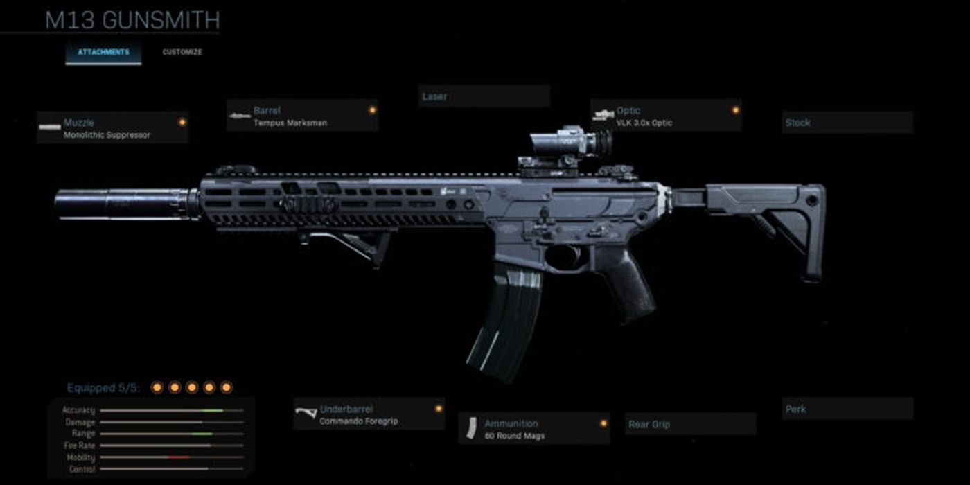call of duty warzone M13 loadout