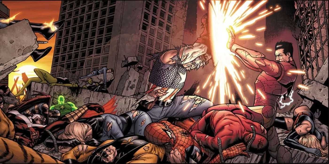 civil war marvel comics cap vs iron man
