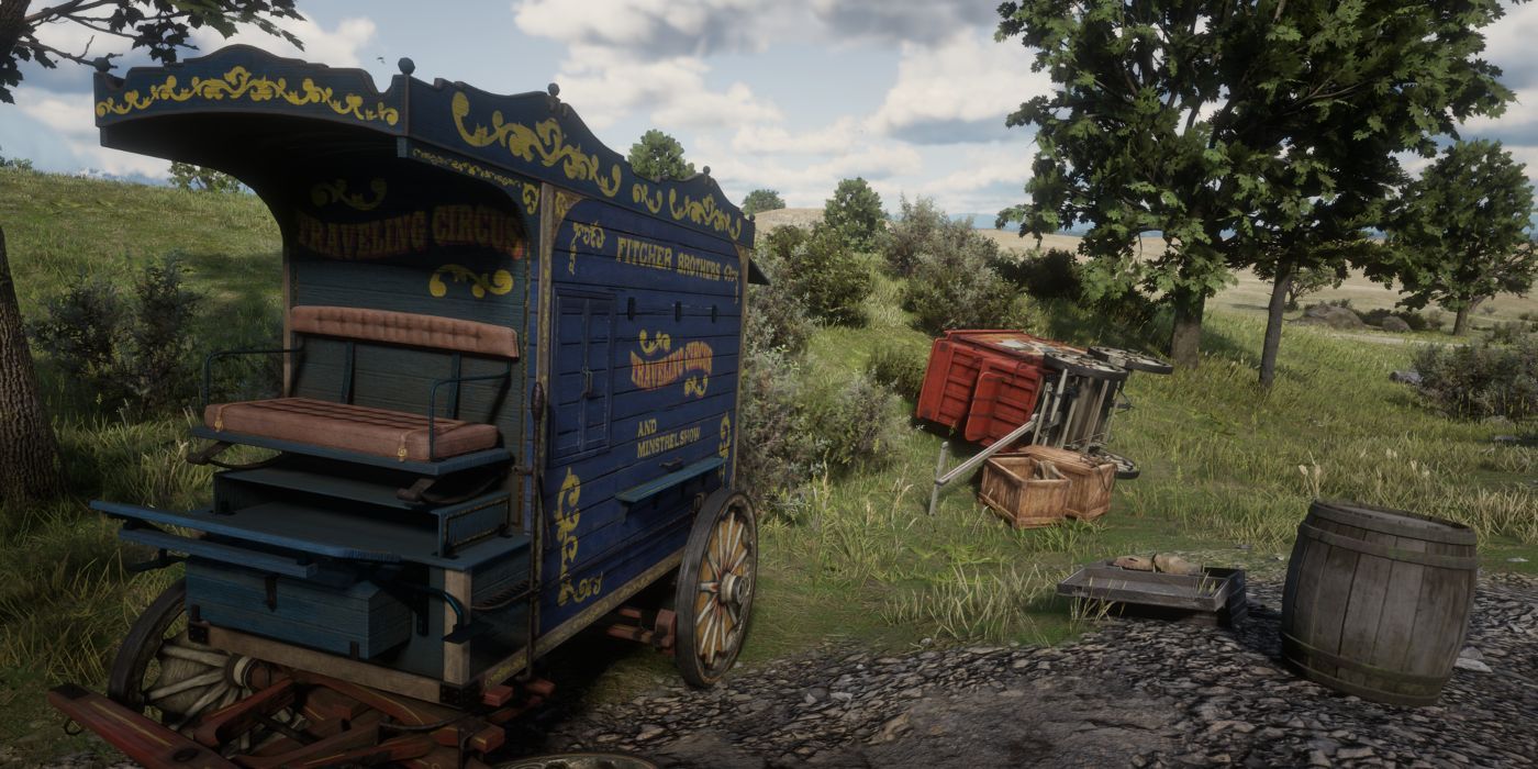 Red Dead Redemption 2 Crashed Circus Wagons
