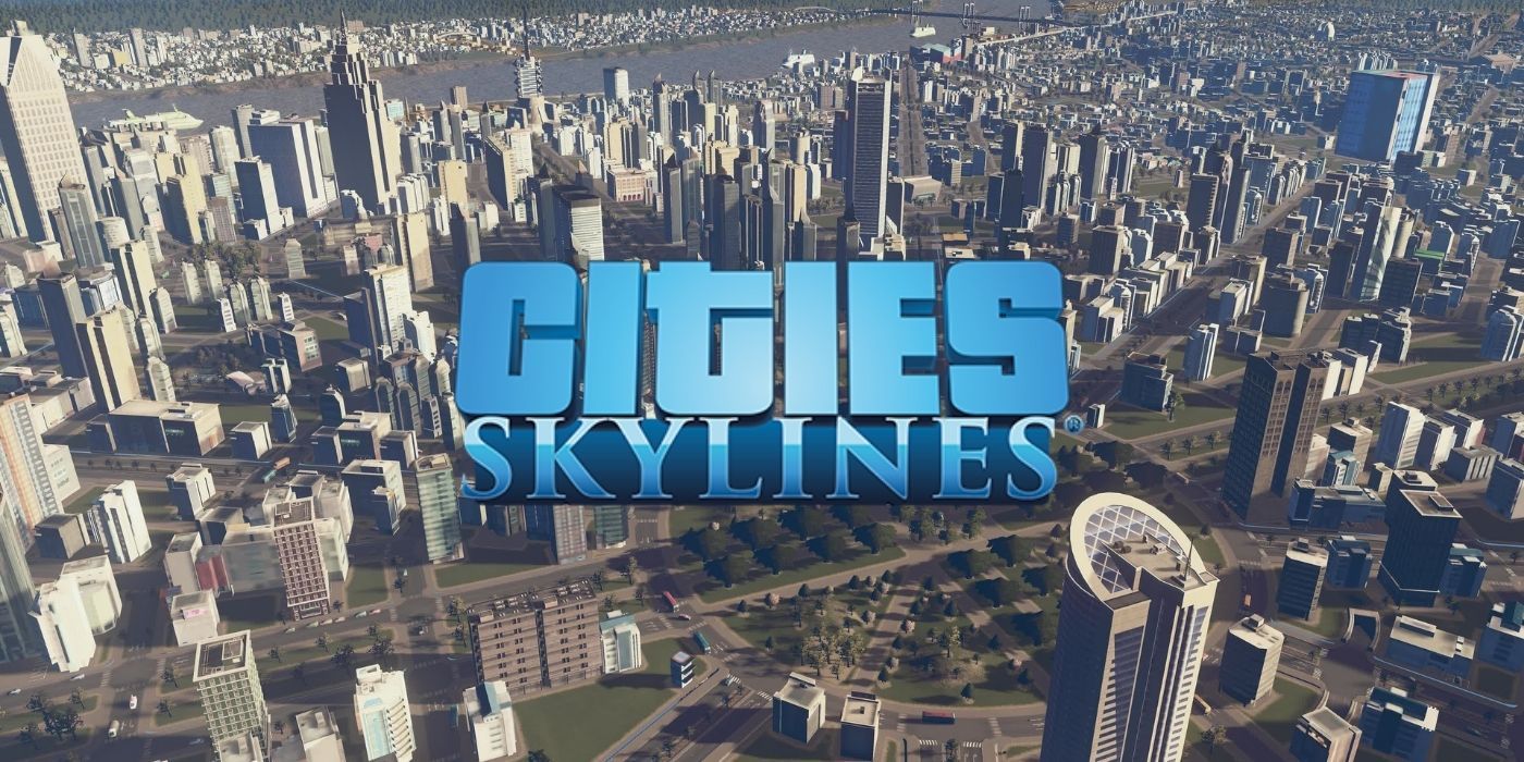 Cities: Skylines title image with city
