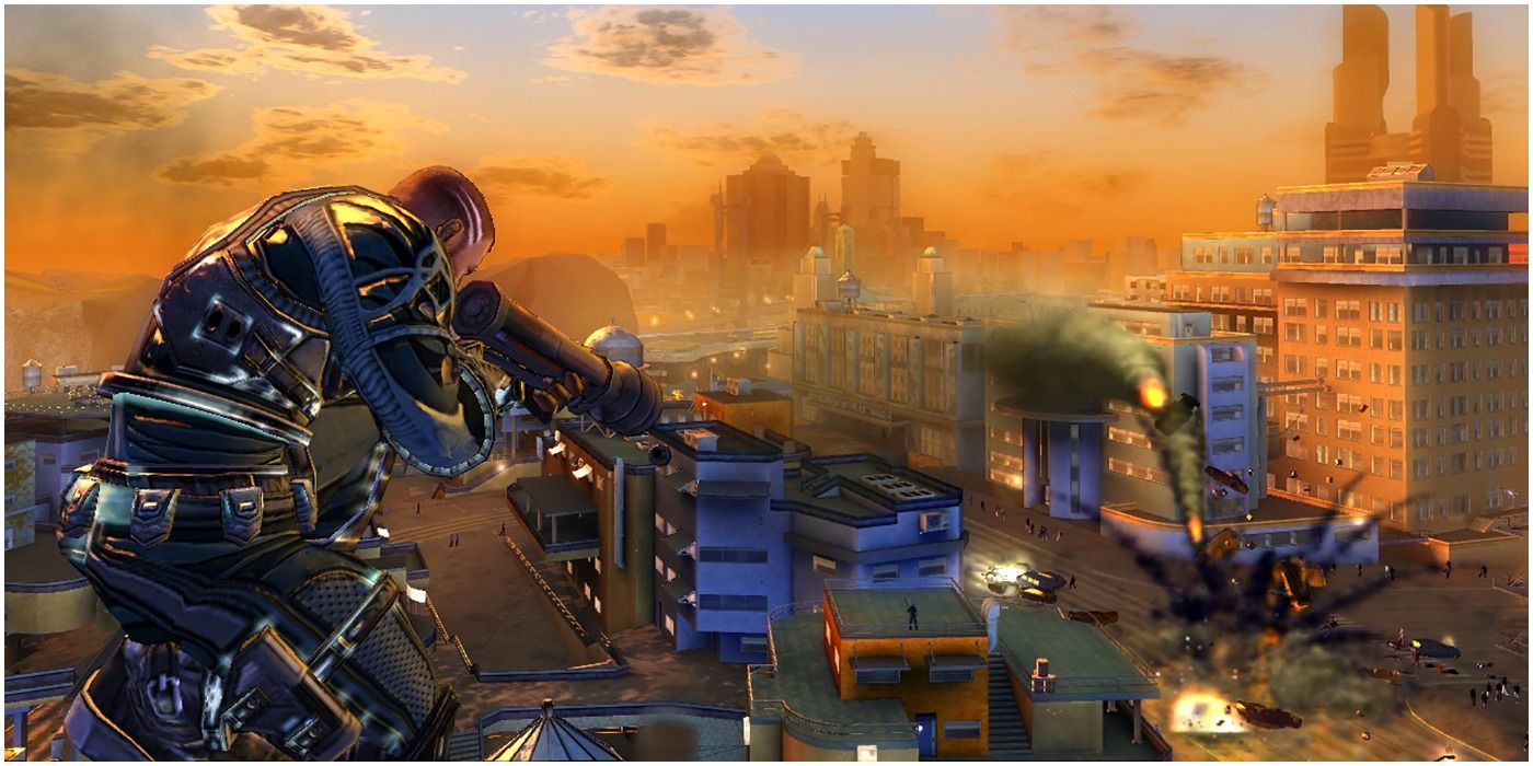 crackdown 1 xbox gameplay explosion