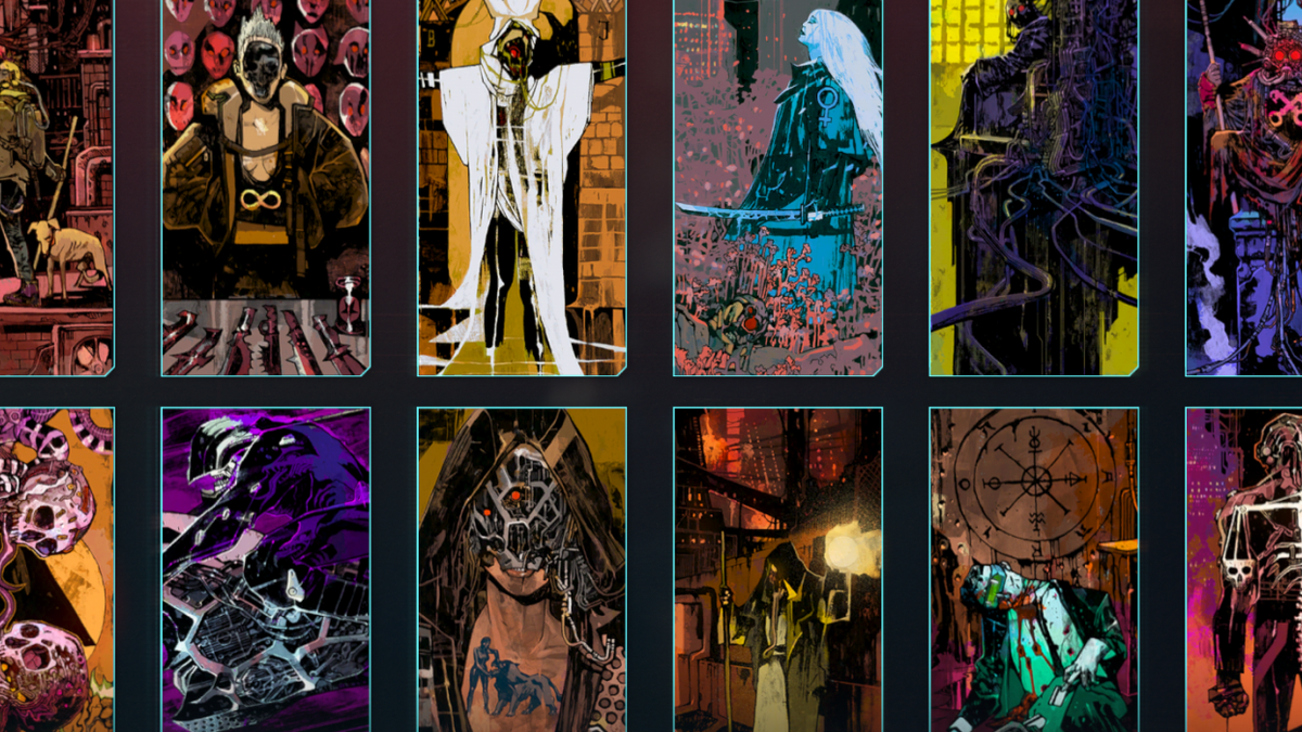 Cyberpunk 2077 Full Tarot Deck