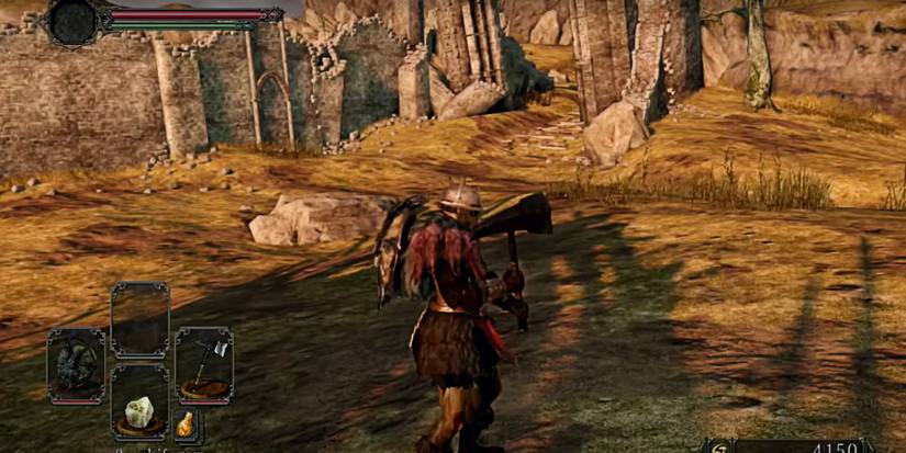 large on handed hammer that deals a lot of poise damage.