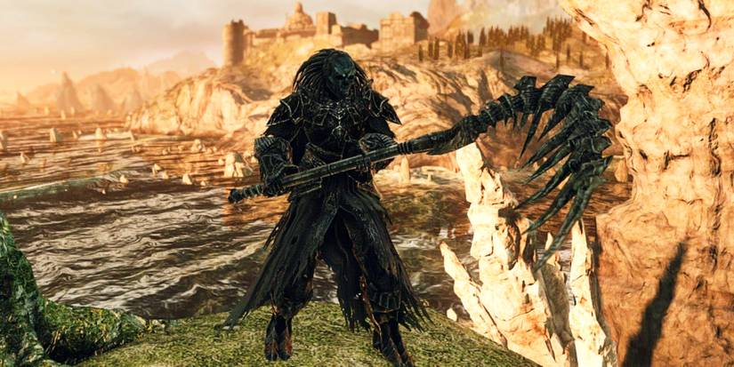 reaper made from the covetous demon's spine.