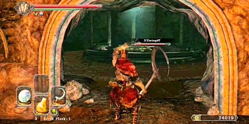 a polearm reaper with high bleed build-up.