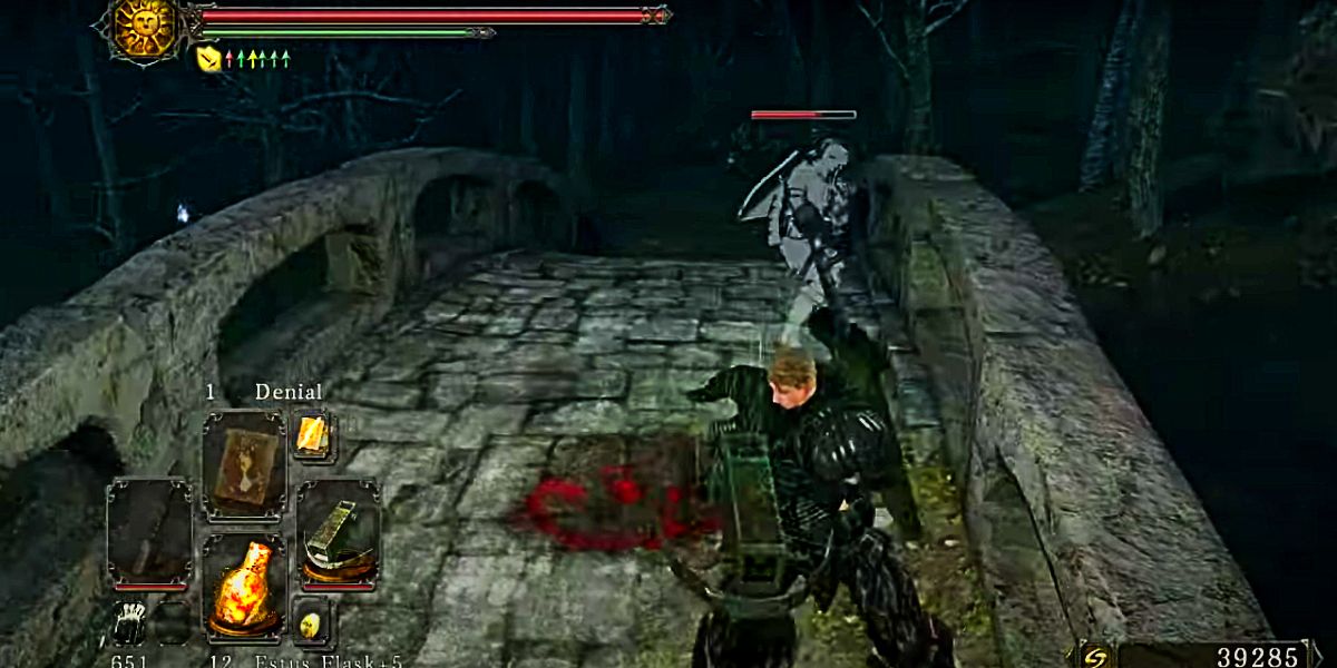 player using a rapid fire crossbow.