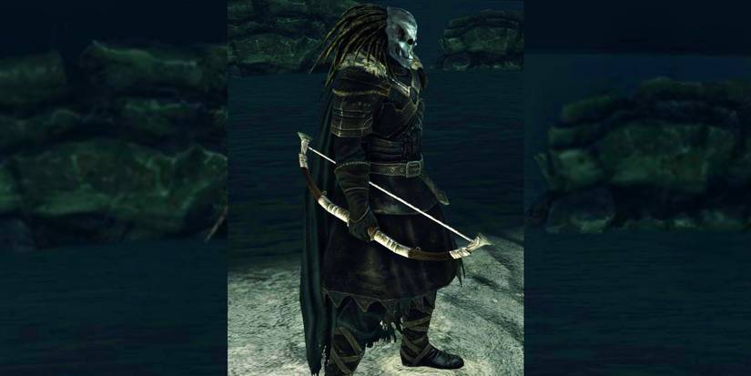 bow with great range held by the player.