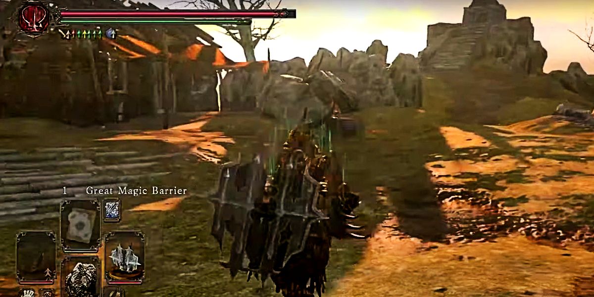 a unique ranged weapon held by the player.